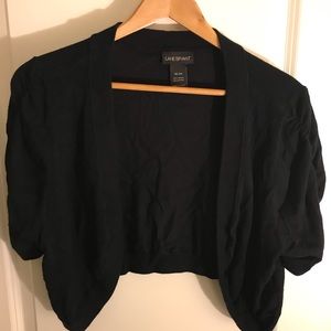 Black Lane Bryant Bolero Sweater
